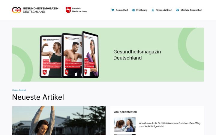 Screenshot of gesundheitsmagazin-deutschland.de