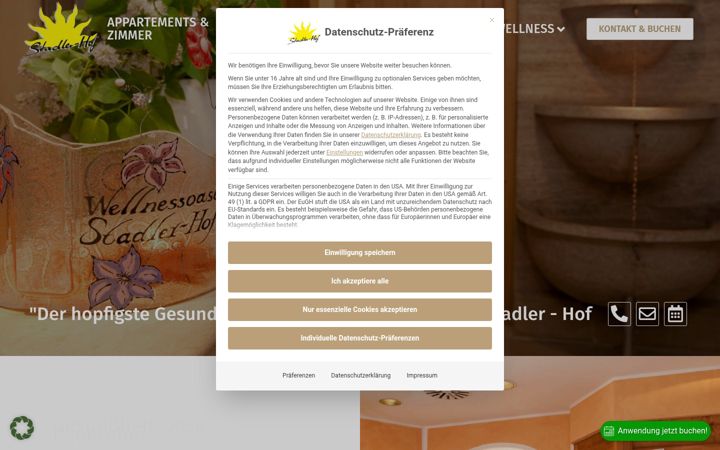 Screenshot of gesundheitsoase-bauernhof.de