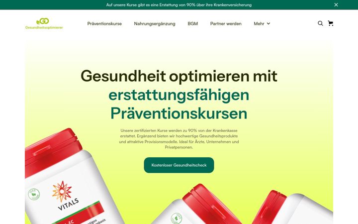 Screenshot of gesundheitsoptimierer.com