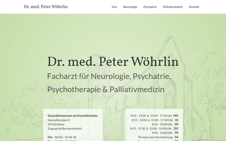Screenshot of gesundheitspraxen-am-karmeliterplatz.de