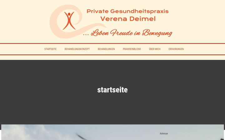 Screenshot of gesundheitspraxis-deimel.de