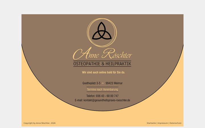 Screenshot of gesundheitspraxis-roeschter.de