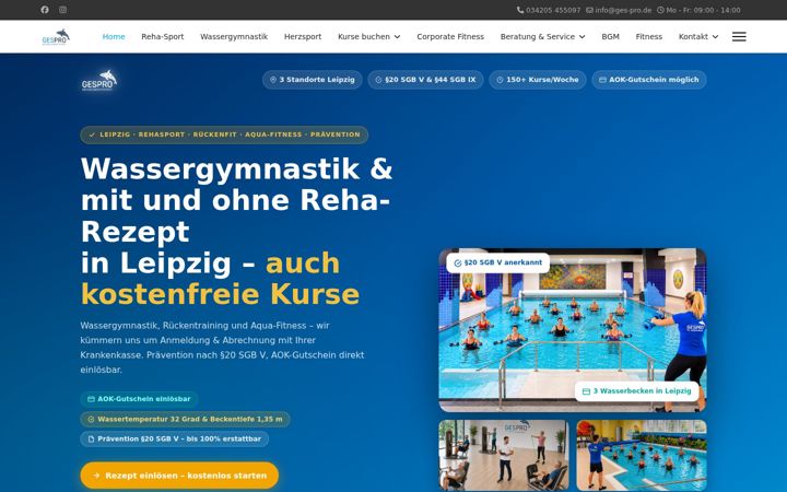 Screenshot of gesundheitsprofi-leipzig.de