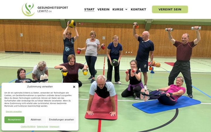 Screenshot of gesundheitssport-lewitz.de