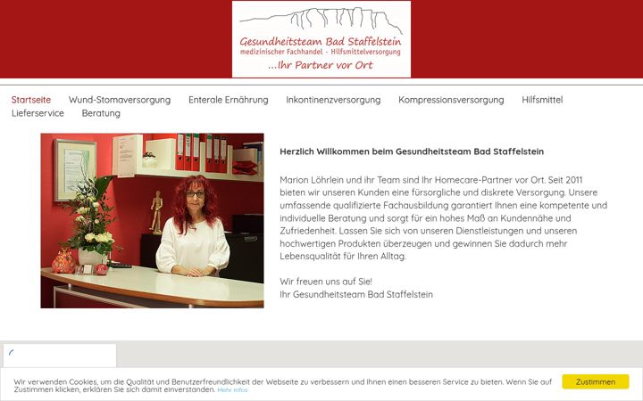 Screenshot of gesundheitsteam-badste.de