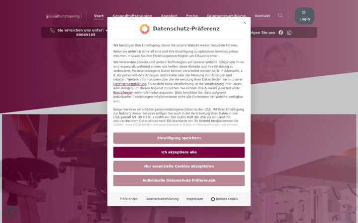 Screenshot of gesundheitstraining-kd.de