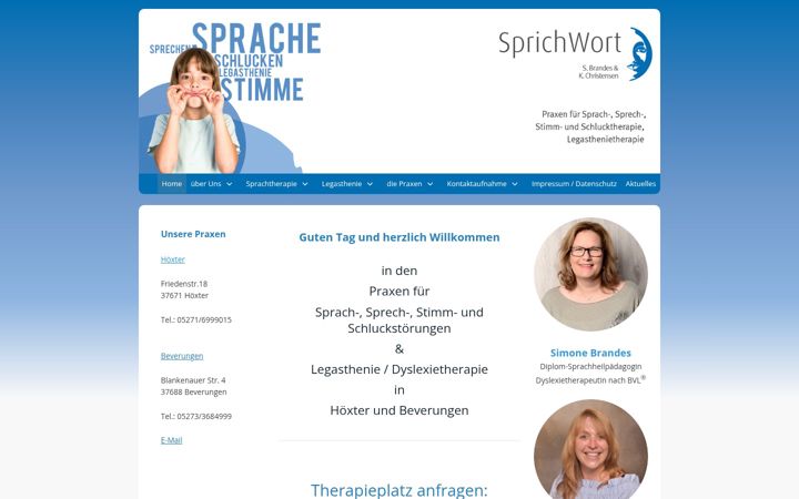 Screenshot of gesundheitszentrum-beverungen-logopaedie.de