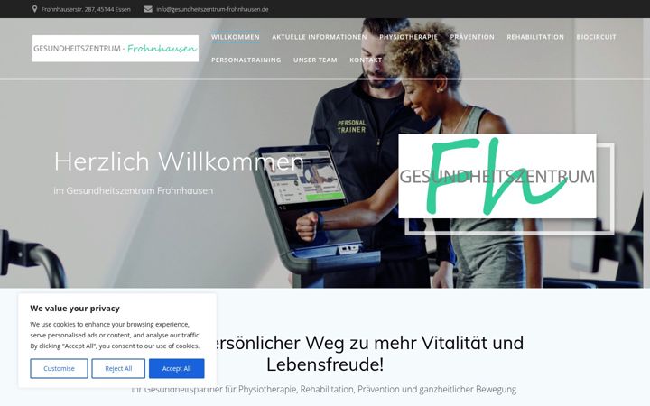 Screenshot of gesundheitszentrum-frohnhausen.de