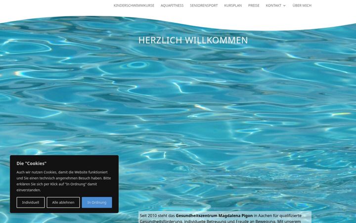 Screenshot of gesundheitszentrum-pigon.de