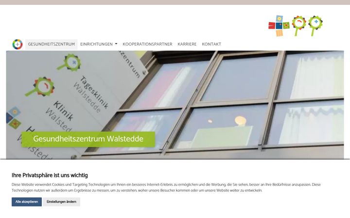 Screenshot of gesundheitszentrum-walstedde.de
