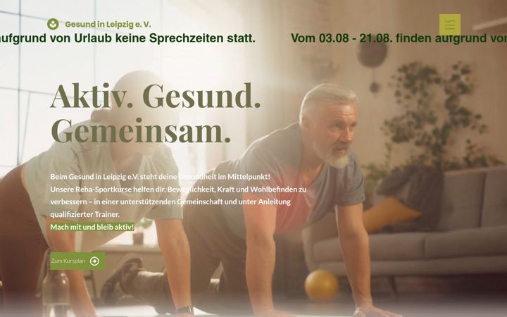 Screenshot of gesundinleipzig.com