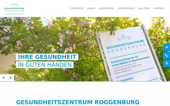Screenshot of gesundinroggenburg.de