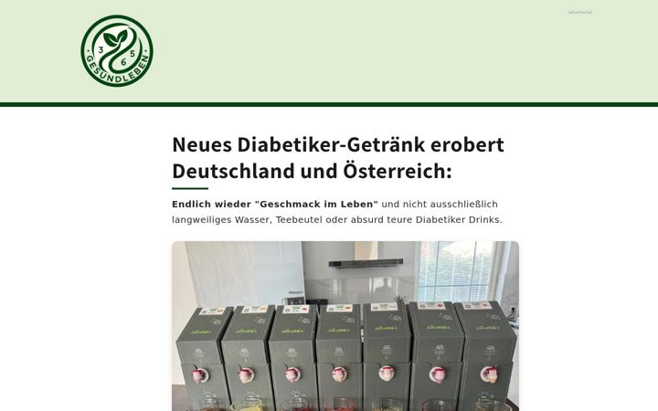 Screenshot of gesundleben365.de