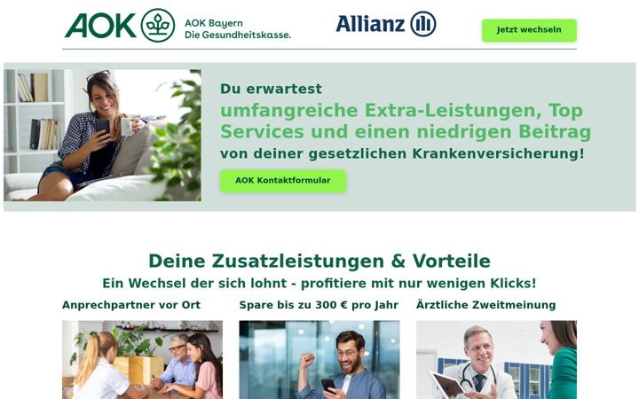 Screenshot of gesundmitaok.de