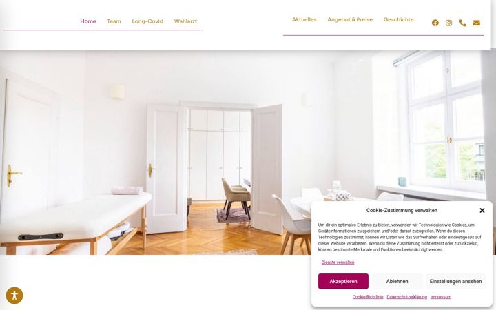 Screenshot of gesundschlossprugg.com