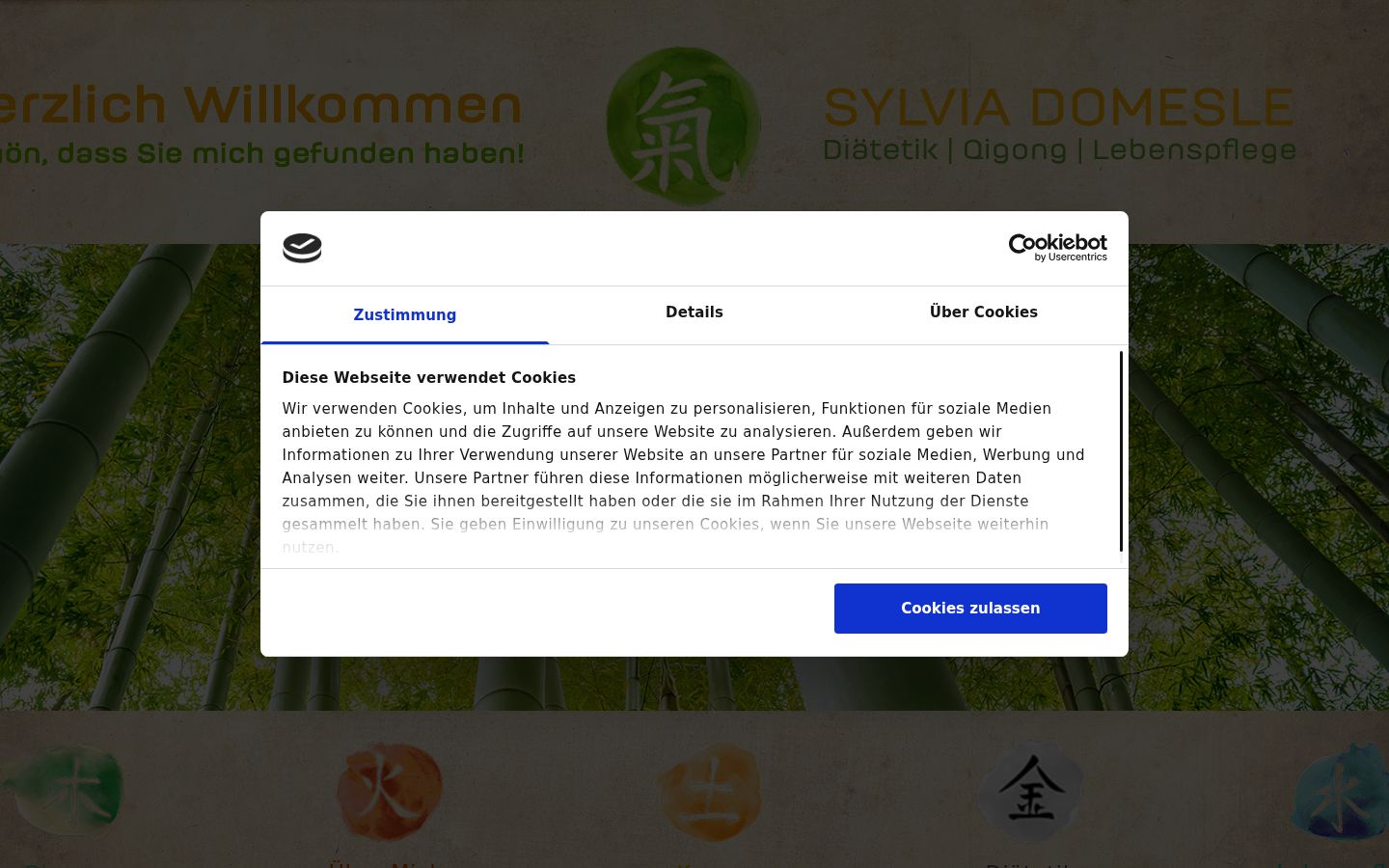 Skjermbilde av samtykkebanneret slik det vises før noen interaksjon