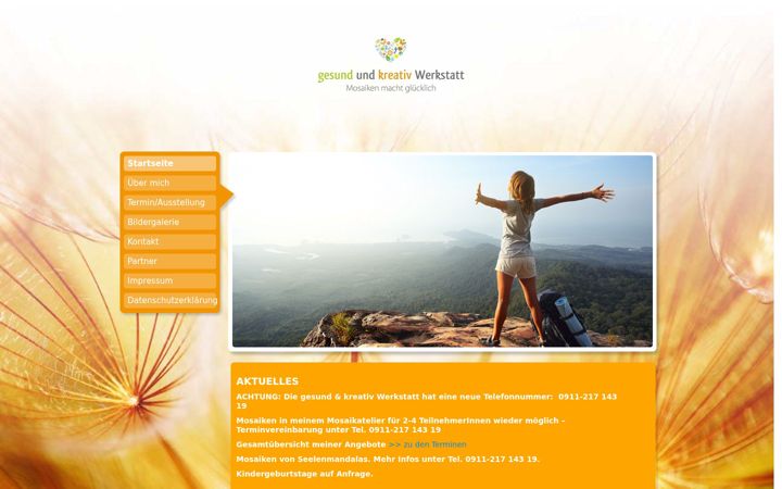Screenshot of gesundundkreativ.de