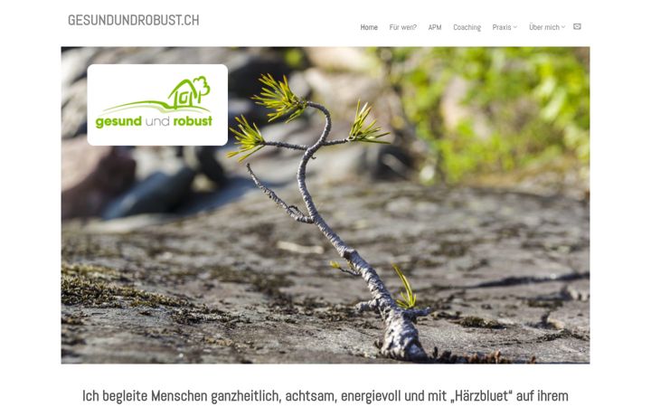 Screenshot of gesundundrobust.ch
