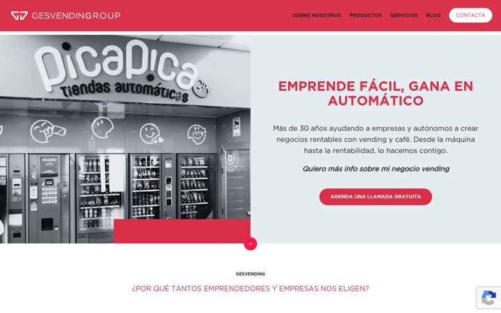 Screenshot of gesvending.com