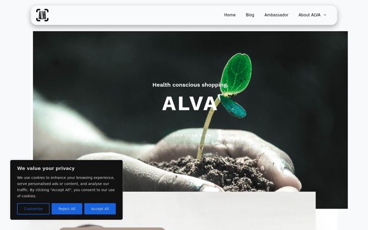 Screenshot of get-alva.com