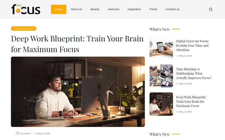 Screenshot of get-focused.info