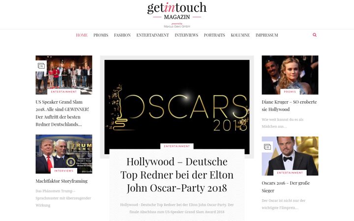 Screenshot of get-in-touch-magazin.com