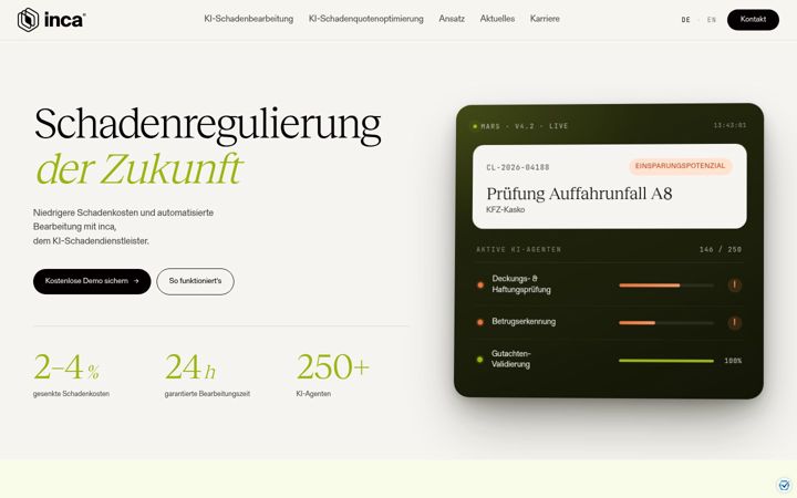 Screenshot of get-inca.com