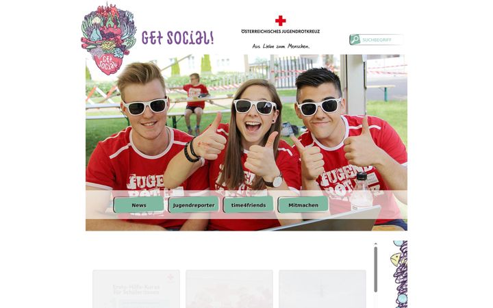 Screenshot of get-social.at