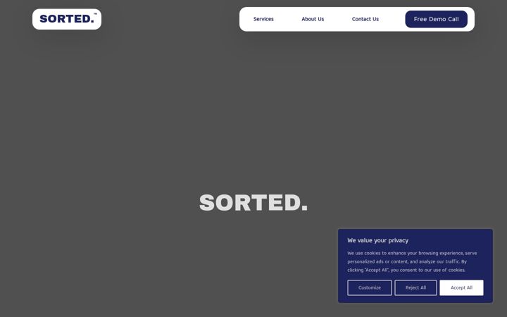 Screenshot of get-sorted.io