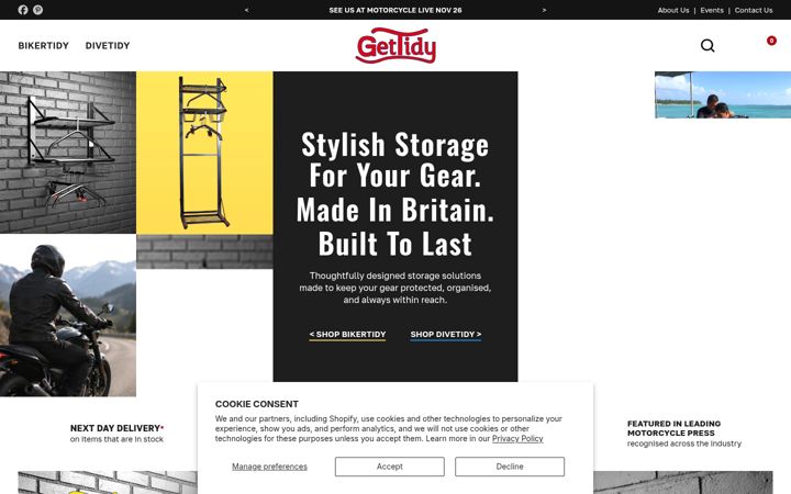 Screenshot of get-tidy.com