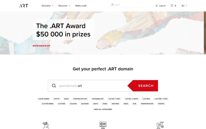 Screenshot of get.art