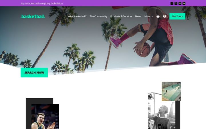 Screenshot of get.basketball
