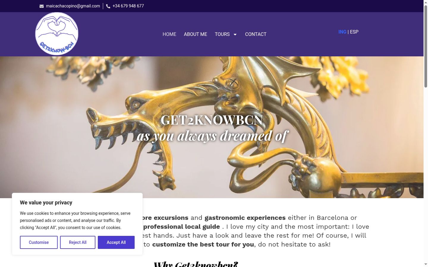 Screenshot tal-banner tal-kunsens muri qabel kwalunkwe interazzjoni