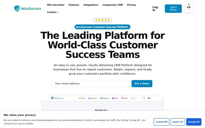 Screenshot of getaccusuccess.com