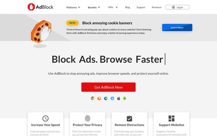 Snímek obrazovky getadblock.com