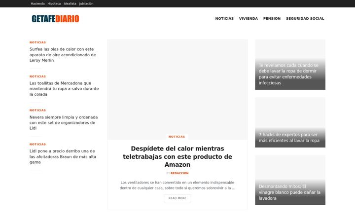 Screenshot of getafediario.es