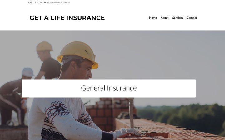 Screenshot of getalifeinsurance.com.au