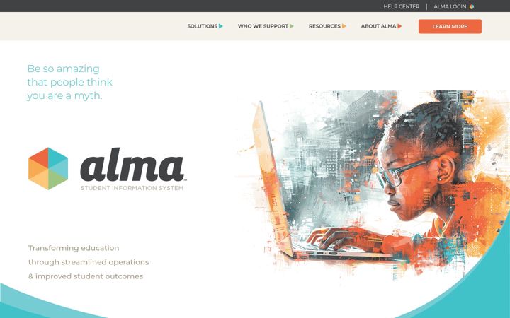 Екранна снимка на getalma.com