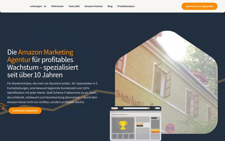 Screenshot of getamz-marketing.com