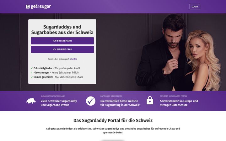 Screenshot of getasugar.ch