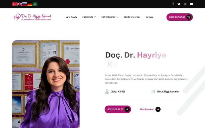 Screenshot of getatklinigi.com