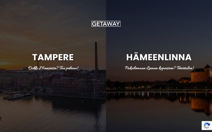 Posnetek zaslona getaway.fi