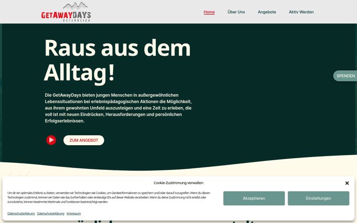 Screenshot of getawaydays.at