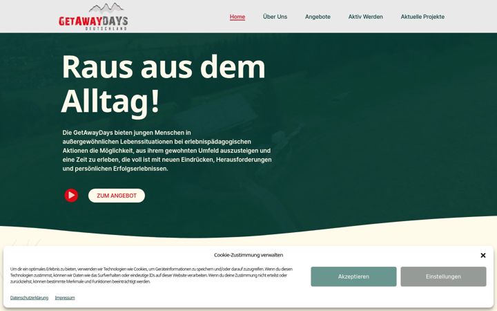 Screenshot of getawaydays.de