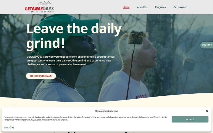 Screenshot of getawaydays.us