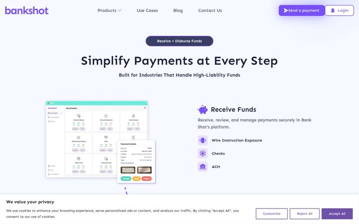 Screenshot of getbankshot.com