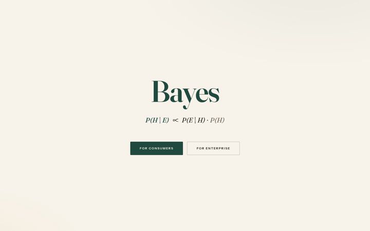 Screenshot of getbayes.com