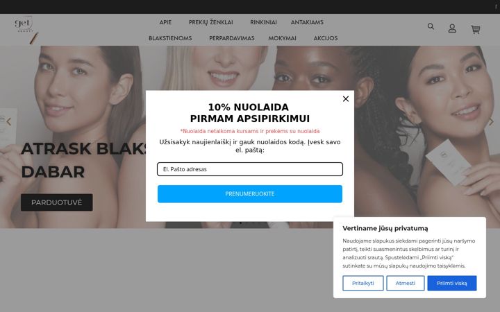Snímek obrazovky getbeauty.lt