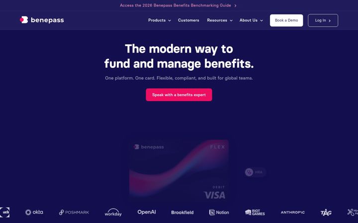 Screenshot of getbenepass.com