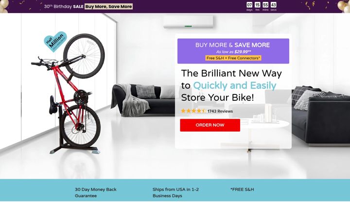 Screenshot of getbikenook.com